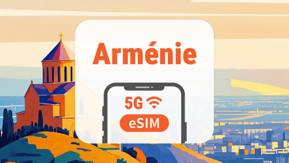 Arménie 5G eSIM | Double Réseau • IA & TikTok | 1–30 Jours | Code QR