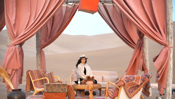 敦煌漠葛沙州清宴營地·不過夜日營【沙漠下午茶·私人營地·美拍大片·沙漠落日餘暉】