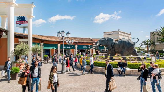 Roma Outlet Free Parking + Extra 10% Discount + €5 Meal Coupon Designer Outlet Castel Romano Self-Drive Package