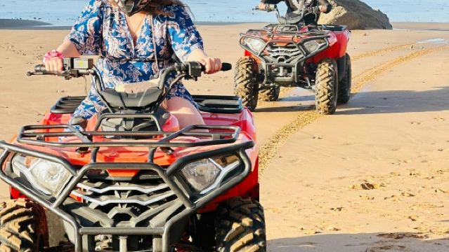 Quad Bike along Morocco's Atlantic Coast with BBQ Dinner and Transfer