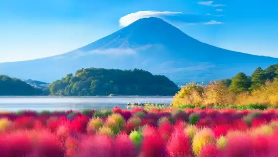Tur Sehari Gunung Fuji, Kawaguchiko, Yamanakako di Tokyo (Perjalanan Lambat ke Danau Kembar Gunung Fuji)