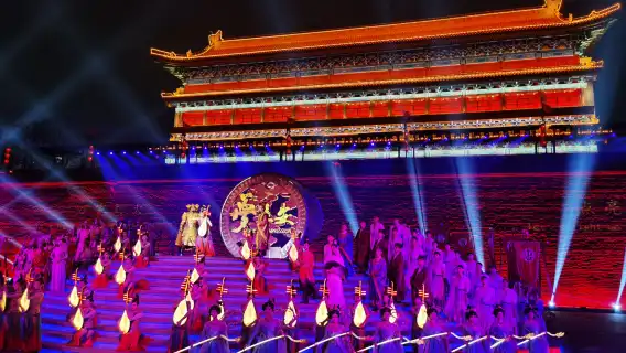 西安城牆+《夢長安-大唐迎賓盛禮》演出夜遊【登城牆觀迎賓禮】