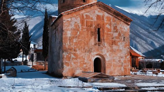 Baku round-trip: Sheki Khan's Palace + Church of Kish + Kish Village 1-day tour (Silk Road journey)