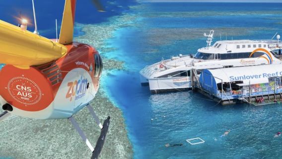 Cairns Great Barrier Reef Sunlover Cruise Moore Reef 1-day Tour [Bilingual Service in Chinese and English/Meals Included]