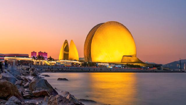 【珠海一日遊】珠海漁女+港珠澳大橋+珠澳海灣遊+海豚藍島登島