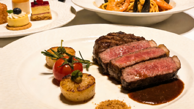 ร้านอาหารบุฟเฟ่ต์ เปอร์ค เรสเตอรองต์ โรงแรมฮาร์เบอร์วิว มาเก๊า อาหารกลางวัน/อาหารเย็น/ชานมชั้นเลิศ