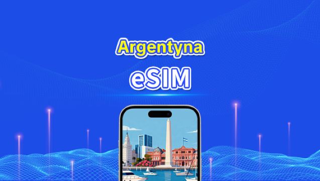 eSIM Argentyna | 4G | Pakiet dzienny/pakiet danych | Szybki internet | 24 godziny | 1-30 dni | Kod QR