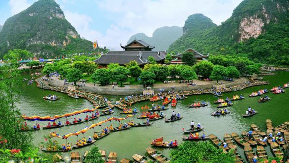 Exclusieve Ninh Binh dagtocht: boottocht Tam Coc, Bich Dong Pagoda & zonsondergang in Thung Nham
