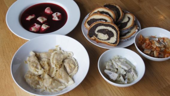 波蘭餃子烹飪課程與 4 道式聖誕節晚餐，華沙
