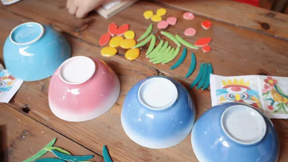 Xiamen Tong'an artigianato tradizionale non patrimoniale | Produzione manuale di ceramiche verdi/Fischietti di argilla dipinti a mano/Intaglio con filo di lacca/Stampa