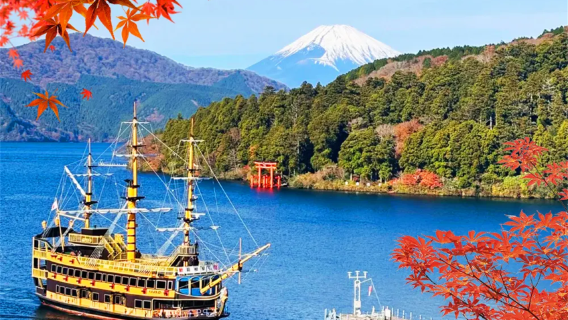 Tour per visitare Hakone e Kamakura|Gita di un giorno al Lago di Ashi con la nave pirata + funivia di Owakudani + Enoshima