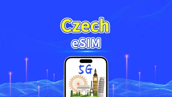Czech eSIM | High-Speed ​​Data | 5G/4G | Daily/Data Package | 24-Hour | 1-30 Days | QR Code