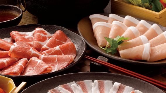 Shinsaibashi Maruhana - Todo incluido de 80 tipos: Sukiyaki de res y cerdo premium, sushi, frituras y postres