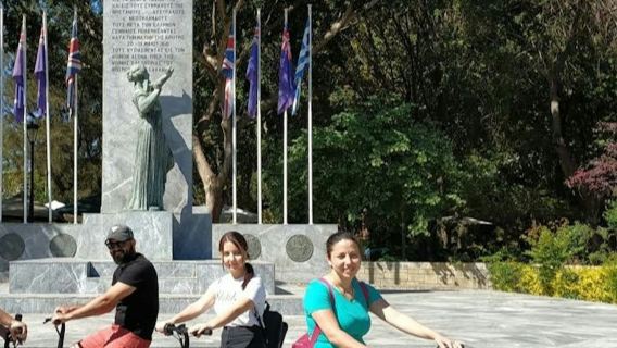 Ecobike: Stadtrundfahrt + Essens- und Weinprobe