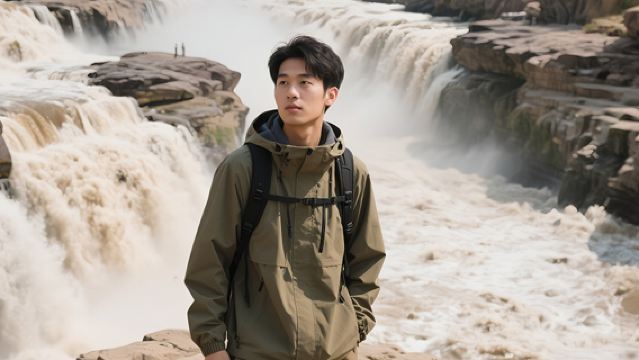 Lawatan Sehari ke Air Terjun Hukou Shaanxi + Makam Maharaja Kuning termasuk makan tengahari + pengalaman pakaian Han percuma