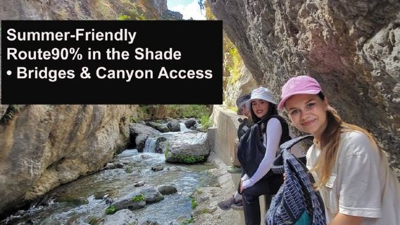 Hiking in the Canyon of the Monachil Cubs in Granada
