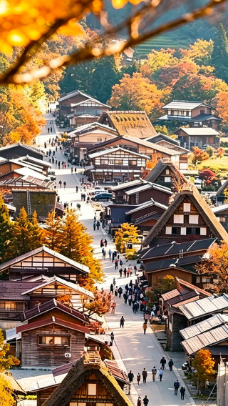 Nagoya Shirakawa-go + Hida Takayama 1-day tour | Miyagawa morning market · Shirakawa-go observation deck