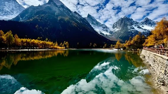 Depart from Chengdu: Bipenggou Scenic Area one-day tour(Experienced Driver and Guide)|Flower Sea and Snow Mountain