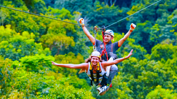 Chiang Mai ziplining with transfer|Skyline/Jungle Light/Eagle/Phoenix, multiple time slots available|Mae Wang Elephant Camp (optional add-on)
