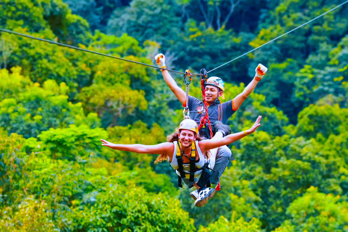 Chiang Mai ziplining with transfer|Skyline/Jungle Light/Eagle/Phoenix, multiple time slots available|Mae Wang Elephant Camp (optional add-on)