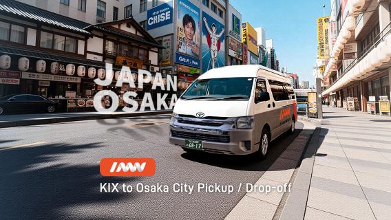 [Frühbucher-Angebot zum Frühlingsfest] Abholung vom Flughafen oder Transfer zum Flughafen vom Kansai International Airport (KIX) in die 24 Stadtbezirke von Osaka