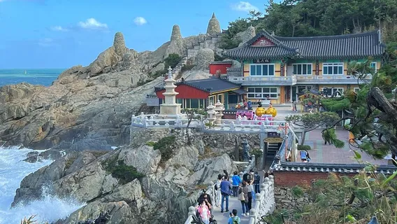 Busan Day Tour: Haeundae Blueline Park + Gamcheon Village + Cheongsapo + Yonggungsa Temple