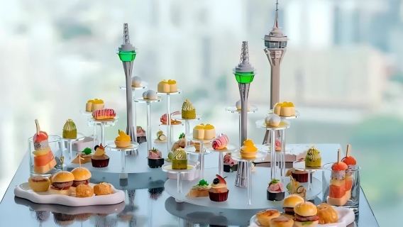 Half-day high-altitude experience at Macau Tower | Macau Tower + 360° revolving restaurant buffet