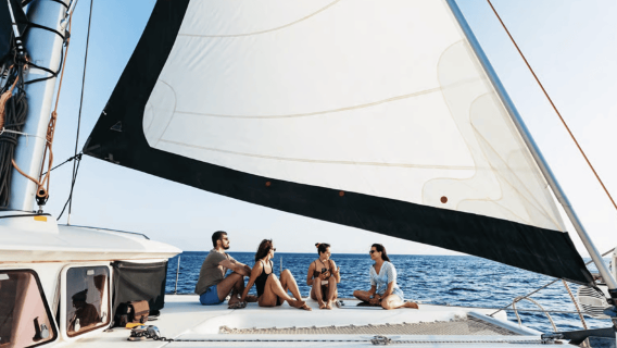 Kolympia: All Inclusive Swim & Snorkel Catamaran Cruise