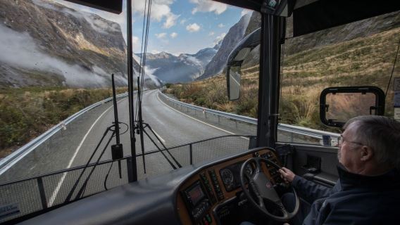 New Zealand West Coast scenic sightseeing bus tour: Fox-Greymouth (one-way) / Greymouth-Fox Glacier town (one-way)
