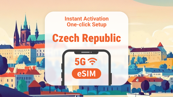 Czech Republic 5G eSIM | Multiple Networks | 1–30 Days | Instant QR