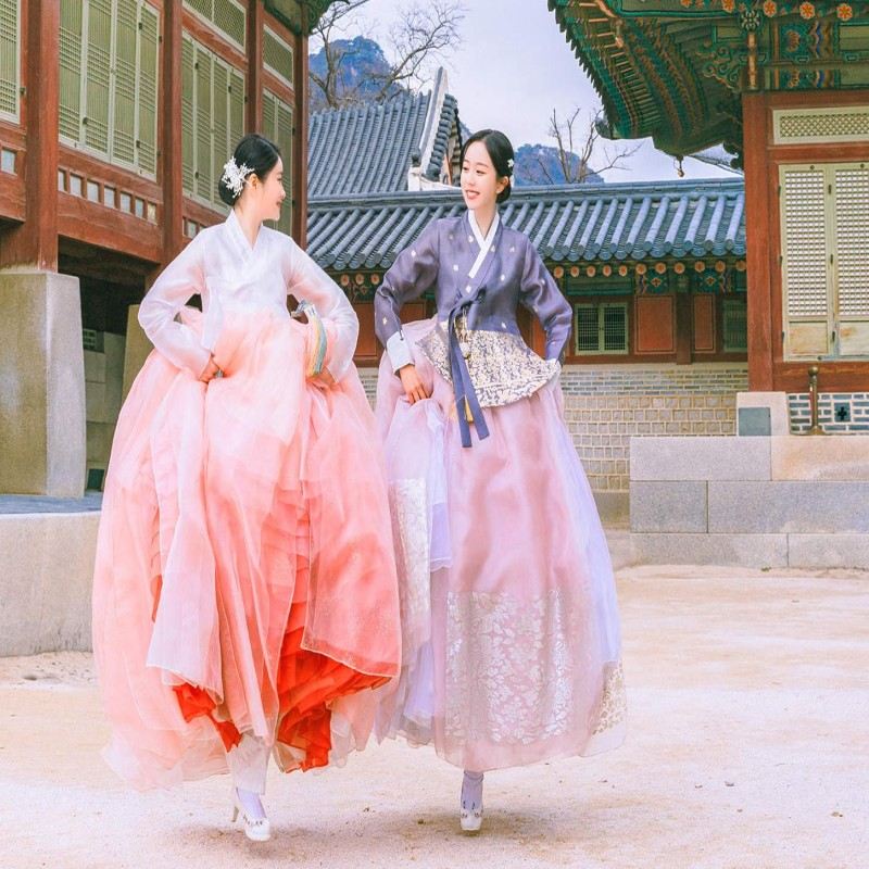 서울 한복 경복궁점 한복 대여 & 한국식 헤어 스타일링