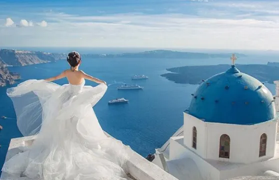 希臘聖托里尼旅拍【全球希臘聖托里尼旅拍攝影師婚紗照套餐情侶旅拍寫真跟拍照片拍攝】
