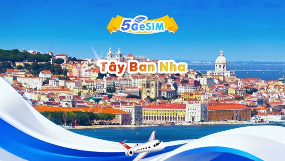 eSIM 4G/5G Tây Ban Nha | Gói dữ liệu hàng ngày/Tổng dung lượng | 500MB/ngày - Tổng dung lượng 100GB | 1-60 ngày | Định dạng 24 giờ | QR code
