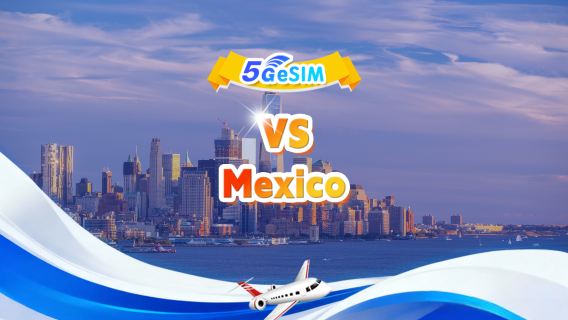 5G eSIM beschikbaar in de VS en Mexico| Dagelijks gebruikspakket/totaalpakket|  1-30 dagen|QR-code