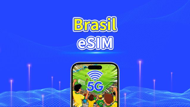 eSIM Brazil | 5G/4G | Paket Data Harian/Total | 1–30 hari | Penagihan 24 Jam | Kode QR