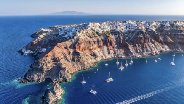 Santorini, Greece: Pantai Tiga Warna + Lawatan Bebas Mendalam Sekitar Pulau | Sewaan Peribadi Bahasa Cina | Tempahan Peribadi