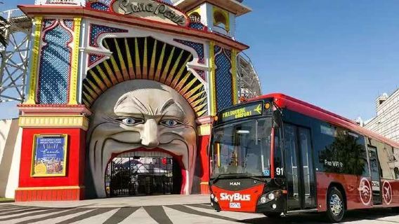 Melbourne SkyBus airport express (airport bus + direct city transfer + time-saving and hassle-free + comfortable ride)