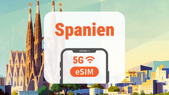 Spanien 5G eSIM | Trippelnätverk • Alla AI & TikTok | 1–30 dagar | QR-kod