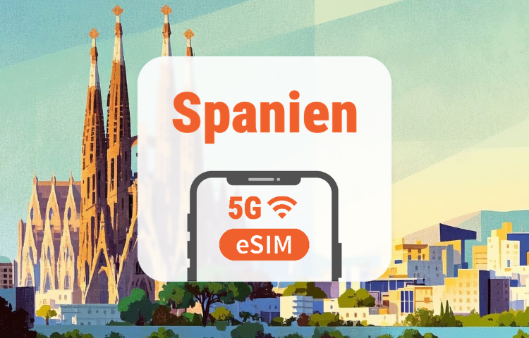 Spanien 5G eSIM | Triple-Netzwerk • KI-Apps & TikTok | 1–30 Tage | QR-Code