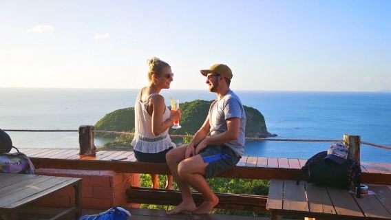 From Koh Pha Ngan: Island Tour with Snorkel by Private Car