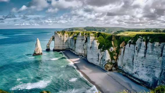 法國諾曼第象鼻山+翁佛勒爾小鎮一日遊（漁港小鎮|巴黎接駁）
