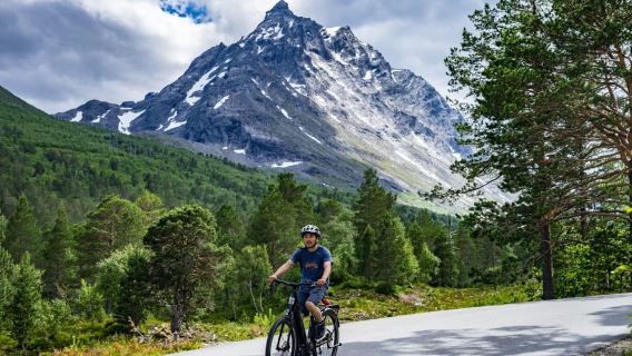 Andalsnes: Aventura en bicicleta y senderismo hasta la cima de Litlefjellet