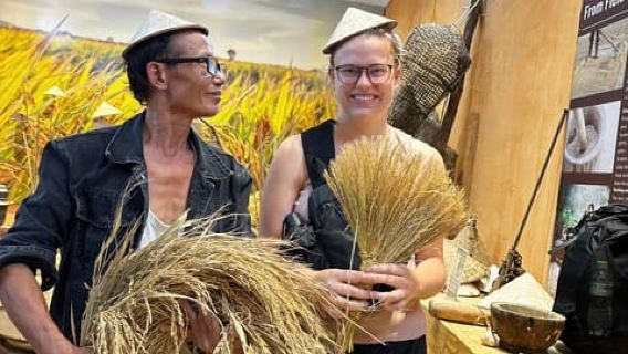 Ninh Binh: Tam Coc Museum and Rice Planting Experience