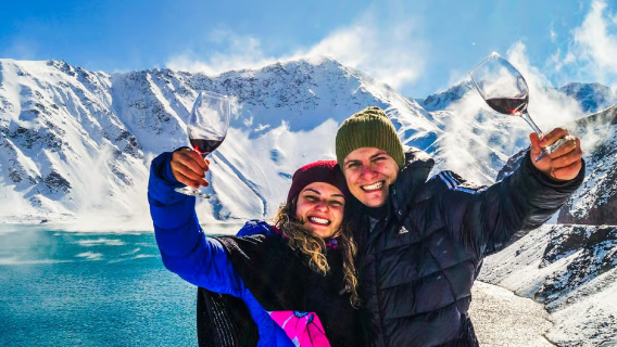 Tour di un giorno alla Valle del Maipo e al Lago Glaciar Yeso con partenza da Santiago del Cile (incluso picnic)