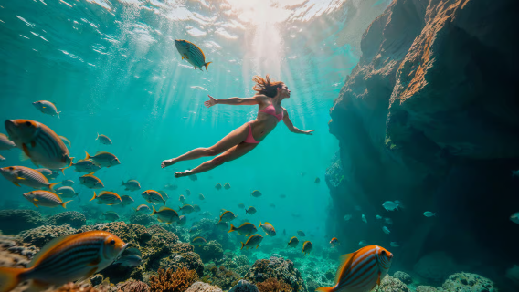 Egypt Hurghada Orange Bay Cruise + Red Sea Snorkeling Tour with Breakfast + Lunch + Free Drinks