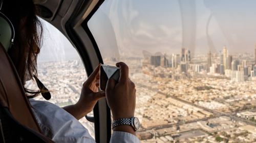 Falcon heli Dubai palm island atl helicopter - join-in/charter optional 5