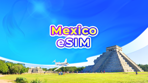 Mexico 5G eSIM | TikTok & ChatGPT Available | Day Pass/Total Data Package | 24-Hour Billing | 1-30 Days | QR Code
