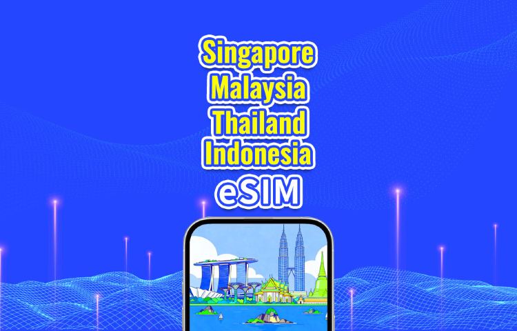 Southeast Asia 5G/4G eSIM | Singapore/Malaysia/Thailand/Indonesia | Daily Package/Data Package | 24-Hour Billing | 1-30 Days | QR Code