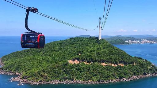 富國島南部一日遊+香島水上樂園+纜車+白沙灘+護國寺+午餐