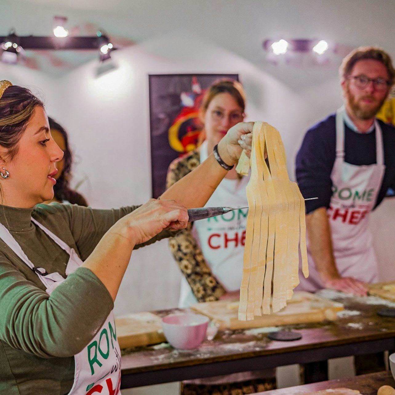 ローマ：スプリッツ＆スパゲッティ料理教室